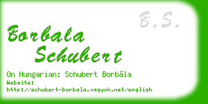 borbala schubert business card